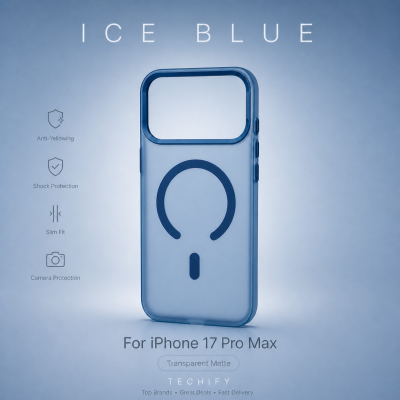 iPhone 17 Pro Max ice Blue Case – iPhone | Techify