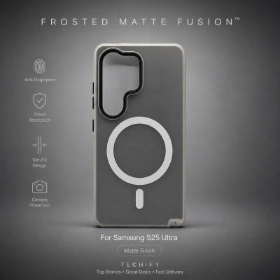 Samsung S25 Ultra Frosted Matte Fusion Phone Cover – Samsung | Techify